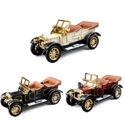 Collection of gifts 1:32 convertible classic car alloy model, simulation metal casting sound and light back to retro model, free