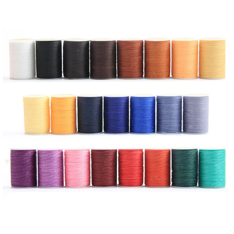 1PC 23 color sewing Thread Polyester Cord Waxed Thread Leather 0.65mm for DIY Tool Hand Stitching Thread Multicolor