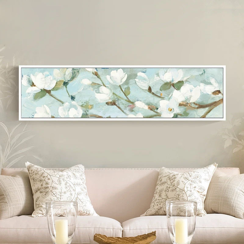 

DIY Diamond Painting Full Drill Bedroom Modern Simple Fresh Magnolia Flowers Diamond Embroidery Stitch Living Room Painted