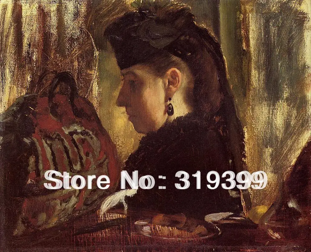 

Oil Painting Reproduction on Linen Canvas,Mademoiselle Marie Dihau by edgar degas,Free FAST Shipping,100%handmade