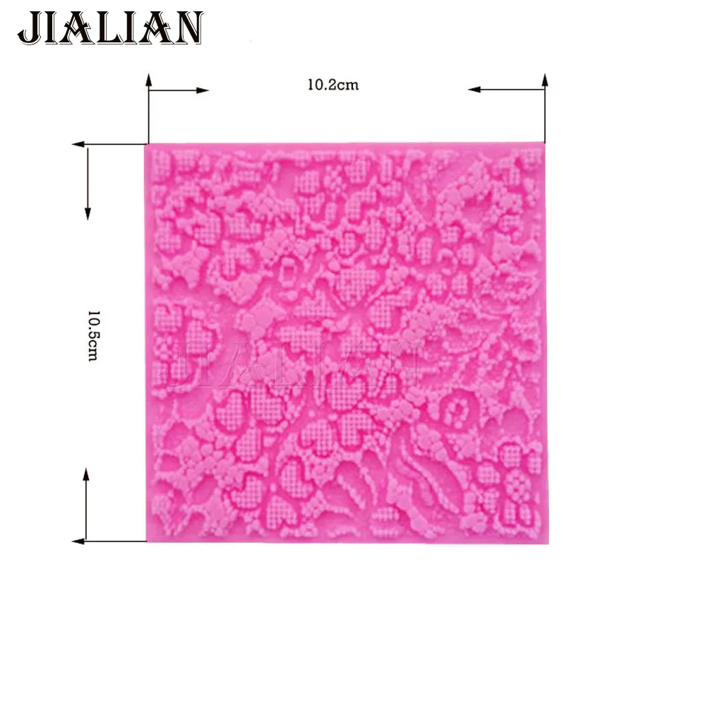 DIY Flower border lace pattern silicone mould Wedding party cake mold fondant decorating tools  mould T0893