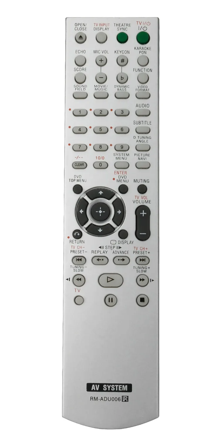 New RM-ADU006 Remote Control fit for Sony DVD Home Theater System