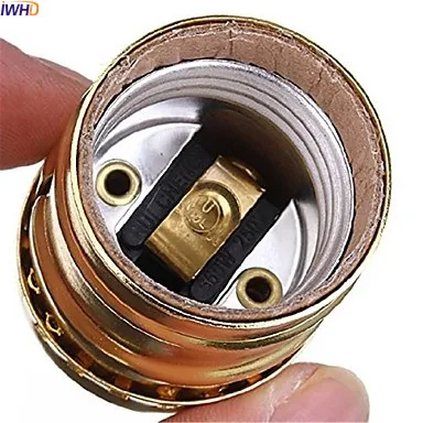 IWHD Aluminum Soquete E27 Lamp Holder Base Edison Portalampada Vintage E27 Socket Bulb Holder LampHolder 110v-220v