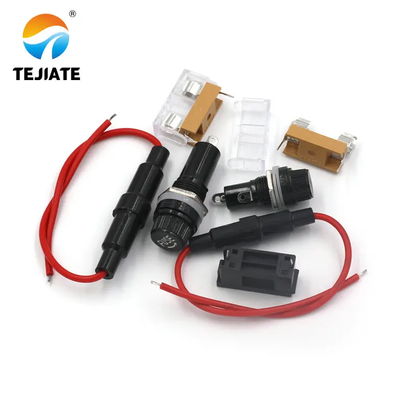5 Pz/lotto fusibile di Vetro supporto di 5X20MM 6X30mm primavera cintura fusibile di clip/scatola BLX-A