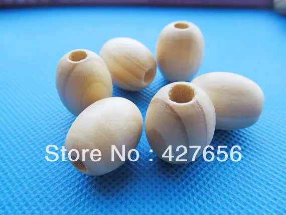 30pcs 20.92mmx17.18mm Unfinished Oval Ball Natural Wood Spacer Beads Charm Finding,DIY Accessory Jewelry Making