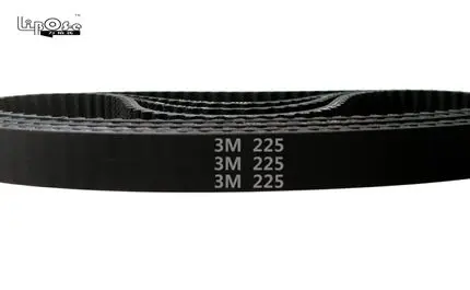 

5 pieces 225 HTD3M timing belt length 225mm width 12mm 75 teeth rubber closed-loop 225-3M-12 S3M 3M 12 pulley for CNC machine