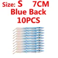 10 piezas de respaldo azul S