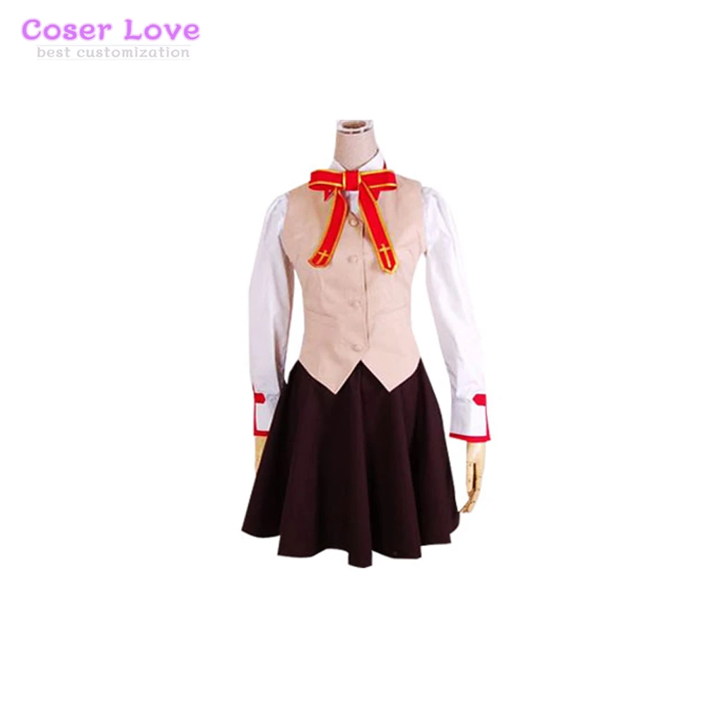 Fate Stay Night Rin Tohsaka Grils' School Uniform Cosplay Costume Stage Performence Clothes