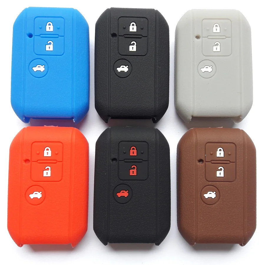 Car Styling Silicon Smart Keycase Holder Protect For Suzuki 2018 ERTIGA Maruti Swift Dzire 3 Button FOB Keyless