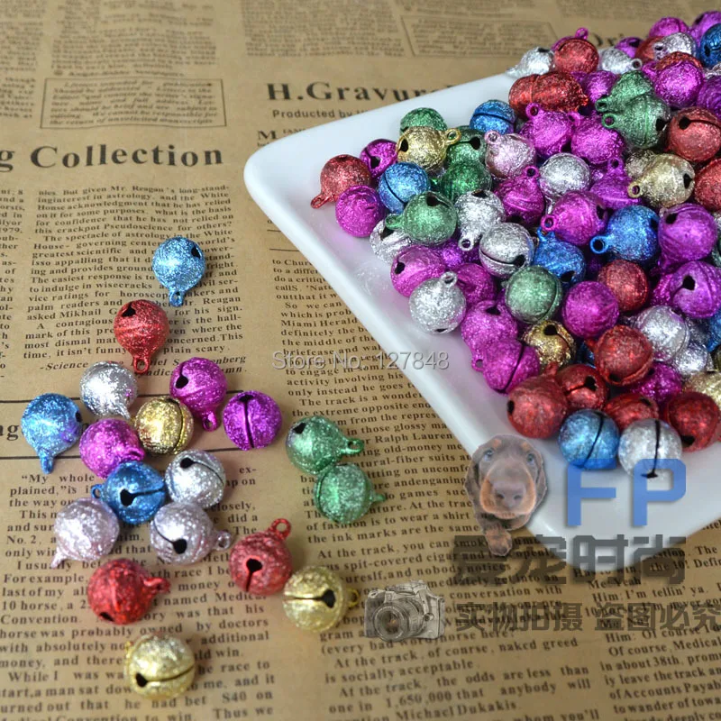 Pet dogs and cats bell 12MM independent paint color  into wholesale 100pcs/lot