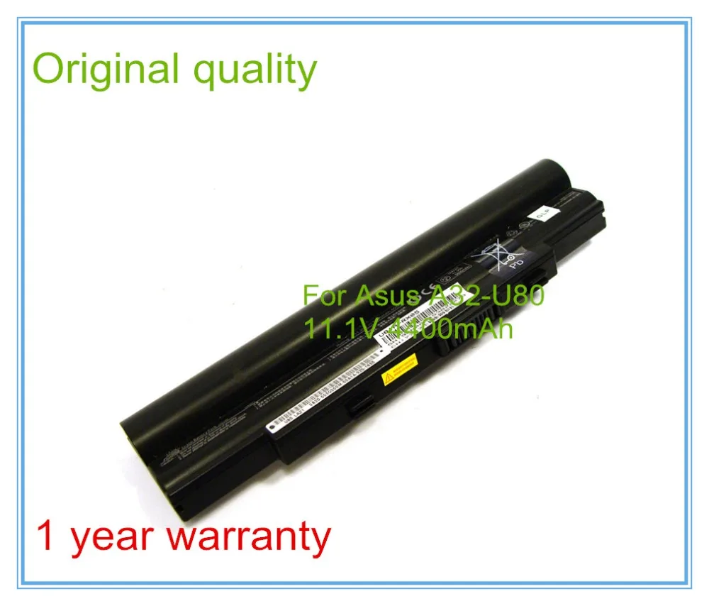 

Original Laptop Battery A32-U80 for U80A U80V U81 U81A U20A U50A A31-U80 A33-U50 10.8V 4400mAh 6CELL