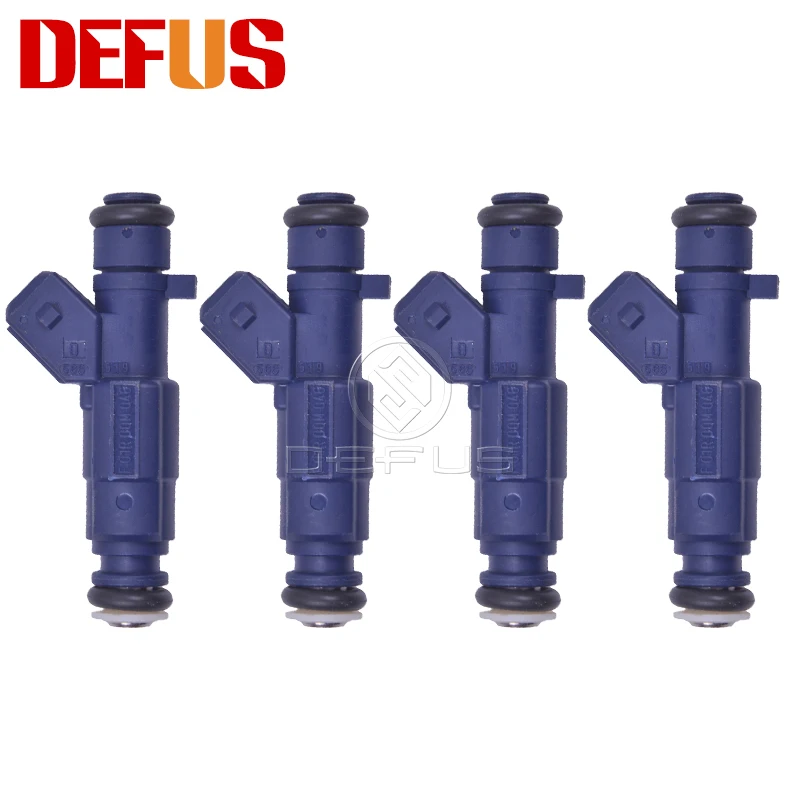 

DEFUS 4pcs Bico Fuel Injector Nozzle OE F01R00M046 For Chery 4g16 A3 3 G3 DVVT Car Engine Values F 01R 00M 046 High Quality NEW