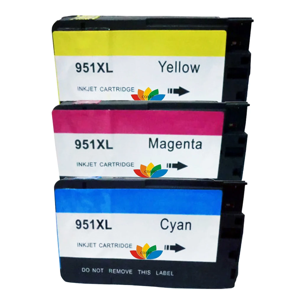 3PK Compatible Color Ink Cartridge for HP 951 951XL Officejet Pro 8600 8600e 8660 8620 8630 8610 251dw 276dw 8610 8615 8625