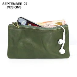 Women's Long Wallet Genuine Leather Fashion Zipper Slim Purses Cowhide Ladies Cell Phone Wallets Female Coin Money Bag