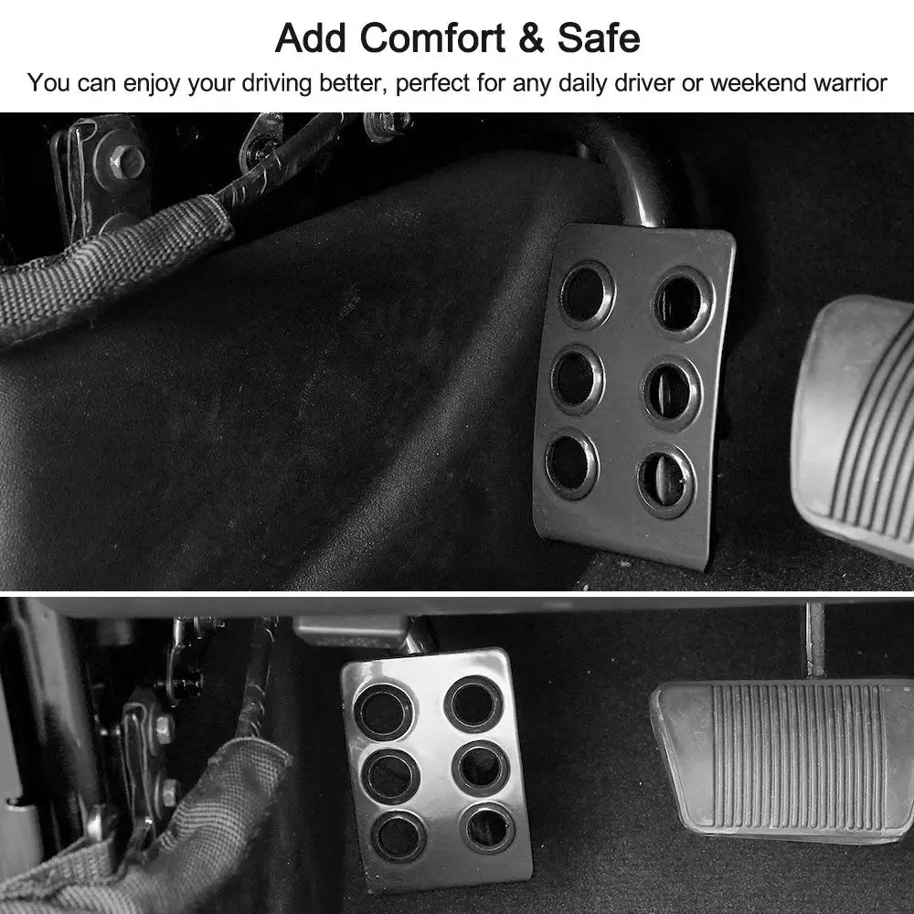 Left Side Foot Rest Kick Panel For Jeep Wrangler JK Accessories 2007-2017 Car Styling Metal Car Interior Decoration Dead Pedal