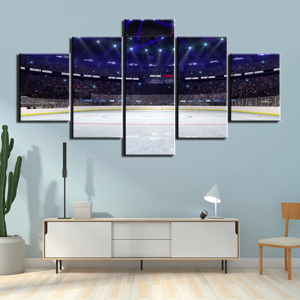 HD Prints 5 Panels Canvas Prints Painting Sports Playground Wall Art Picture for Living Room Wall Decor Home Decoration