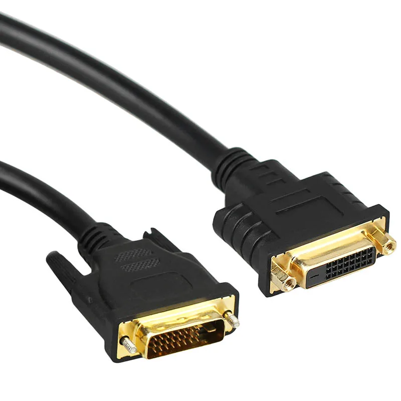 

full 25Pin DVI-D 24+1 Male to Female Extenxion cable for Monitor 0.5M 1.5M 3M 5M