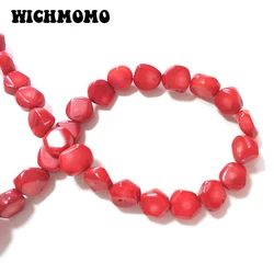 2021 Fashion 13MM 5pieces/bag Red Coral Irregular Shape Beads for DIY Necklace Bracelet Jewelry Accessories