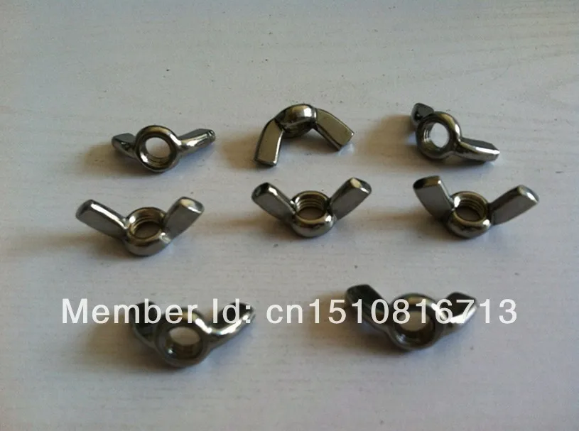 

5pcs Metric Thread M10 304 Stainless Steel Wing Nuts Butterfly Nuts