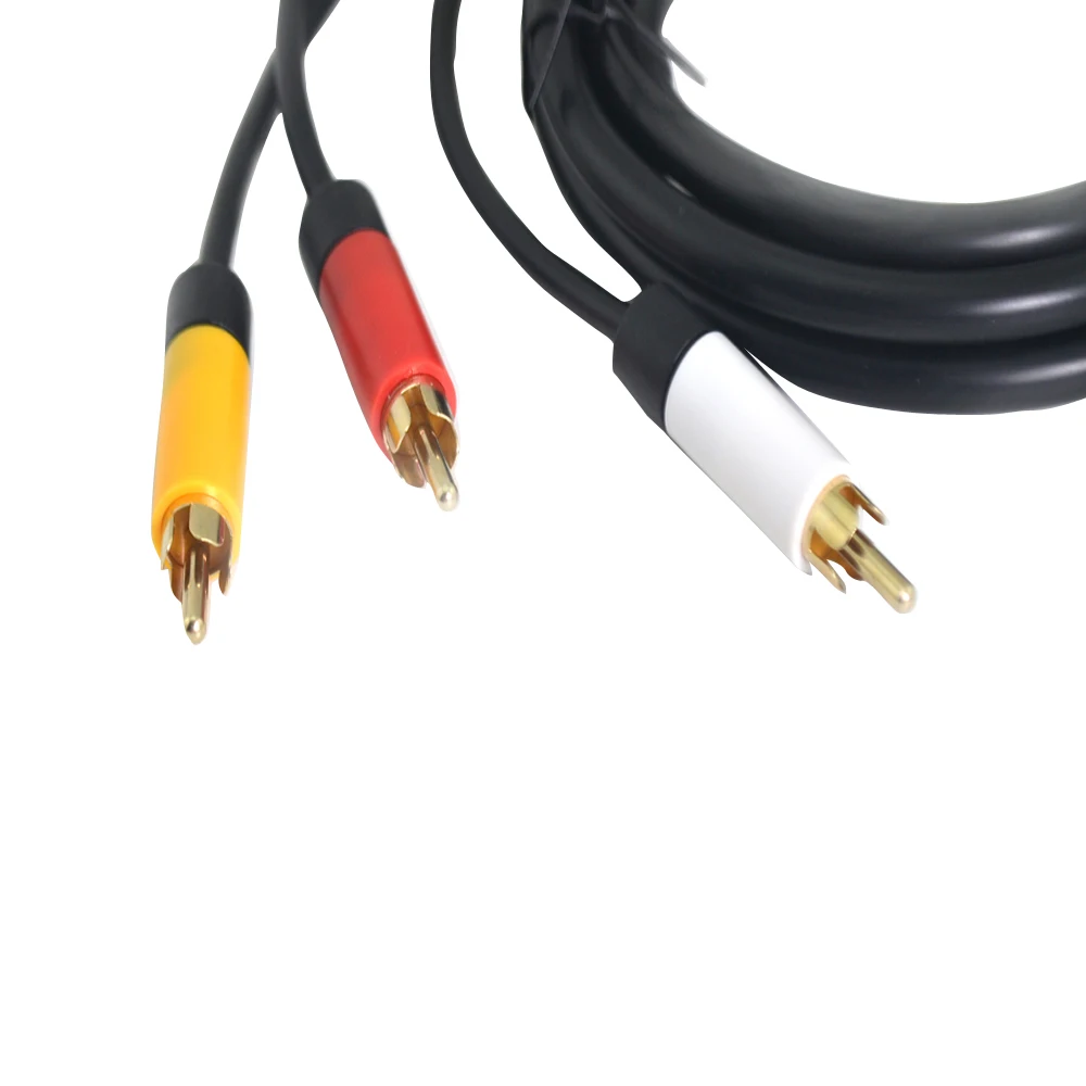 10 pcs lot 1.8 M/6ft VGA Component Audio Cable สายไฟสาย HD VGA AV & 2RCA สำหรับ Xbox 360
