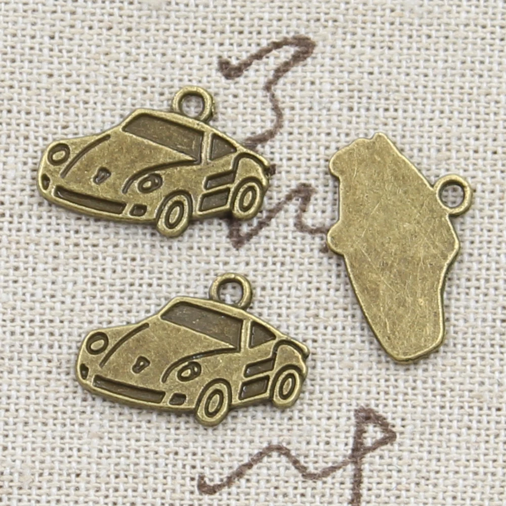 20pcs Charms Car 21x14mm Antique Bronze Silver Color Plated Pendants Making DIY Handmade Tibetan Bronze Silver Color Jewelry image 2