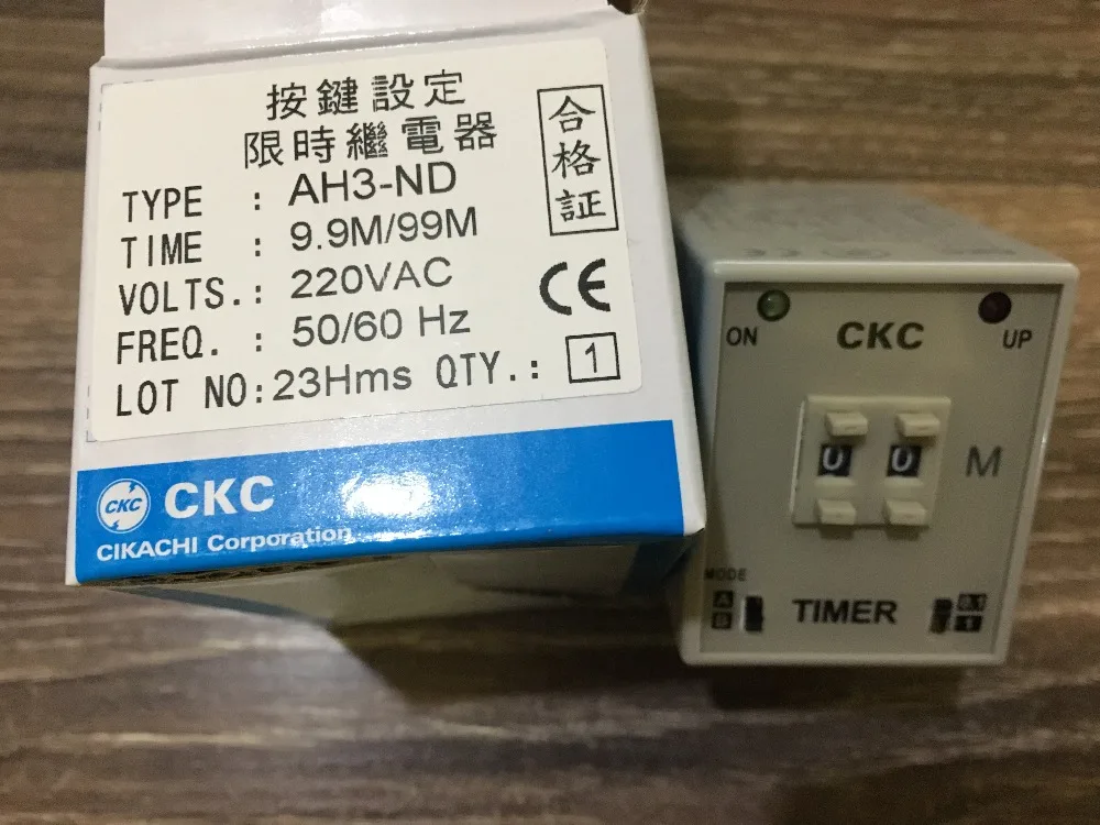 100%!!! Taiwan Song Ling CKC time relay AH3-ND 9.9 / 99M AC220   9.9/99S    24v