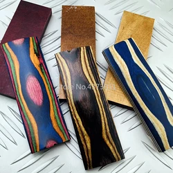 Manijas de cuchillo DIY, Material de fabricación, espacios en blanco de madera, piezas de mango de madera de Color, empuñaduras, mango de tirachinas, Material de parche, 1 unidad