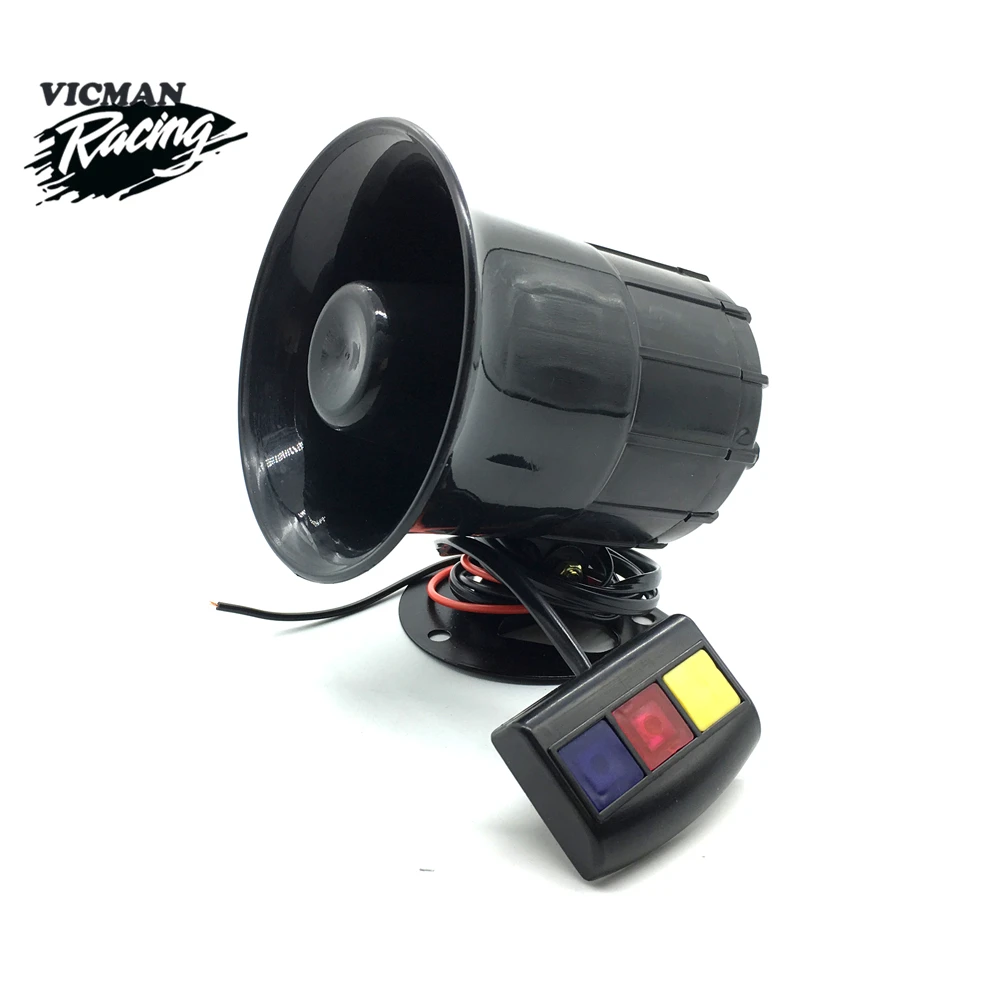 

Motorcycle 3 sounds horn 12V DC Auto 3 tone Car horn Motorcycle 3 voice Horn Siren Loud Speaker 130dB Alarm