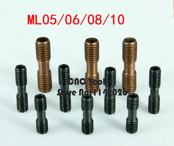 

Free shipping 10pcs Clamp Screw ML0520/ML0620/ML0625/ML0630/ML0830/ML1022 CNC lathe Turning Tool Spare Screw Double screw