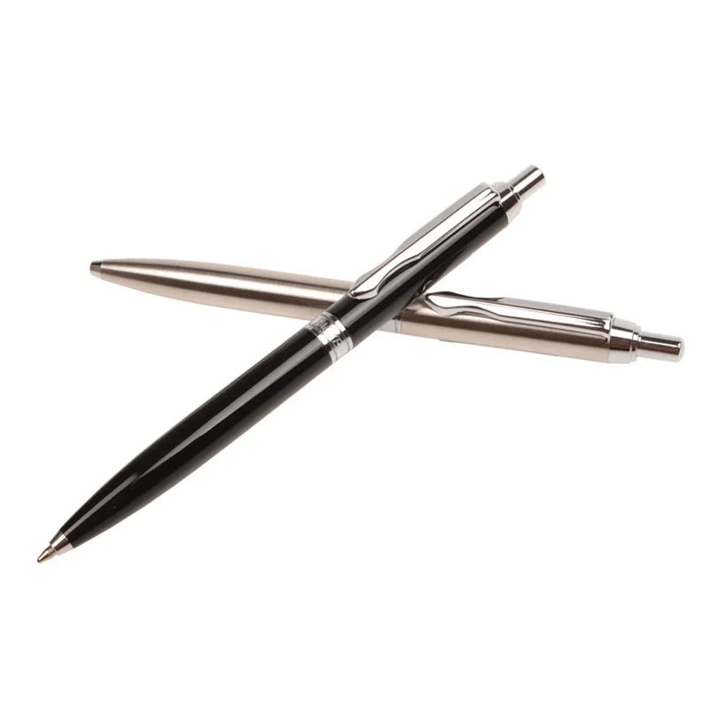 BAOKE Metalen pen houder druk balpen 1.0mm business speciale dikke slag schrijfpen