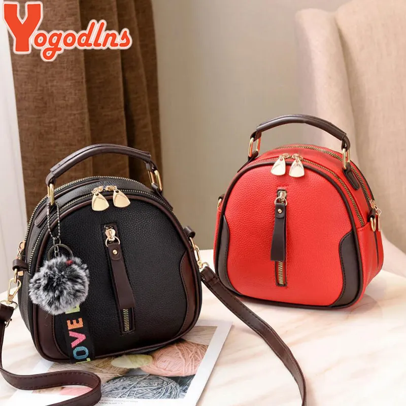 Vintage Small Crossbody Shoulder Bag for Women Designer Top-handle Handbags Purse Female PU Leather Messenger Bag Totes