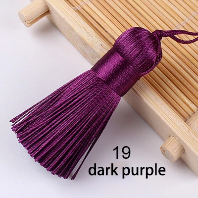 5 Stück/Set 5cm Quasten Hängende Seidenquasten Fransen zum Nähen Zierquasten Schlüsselanhänger DIY Dekorative Vorhang-Accessoires – Detail 14