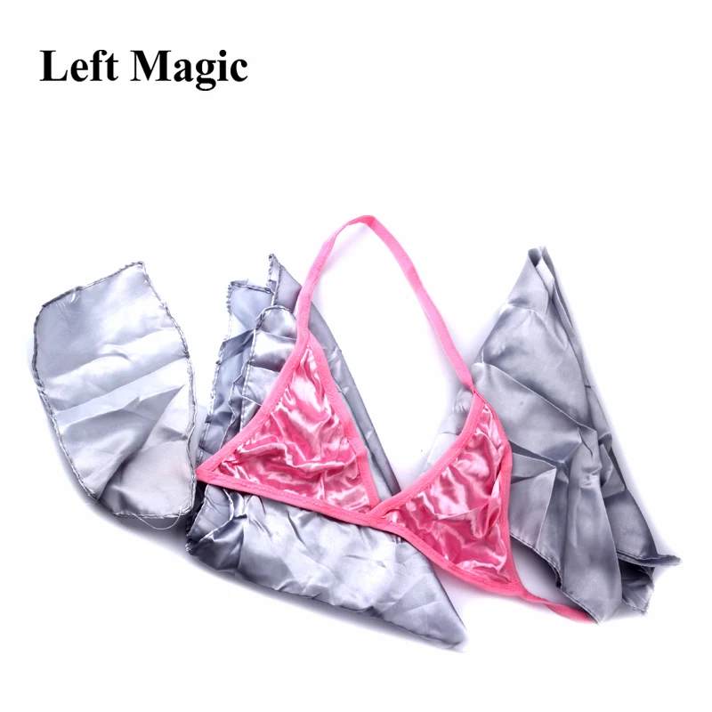 Baffling Bra Silk Scarf Underwear Brassiere Magic Tricks scarf silk to panty Stage Props Accessories Gimmick Comedy G8017