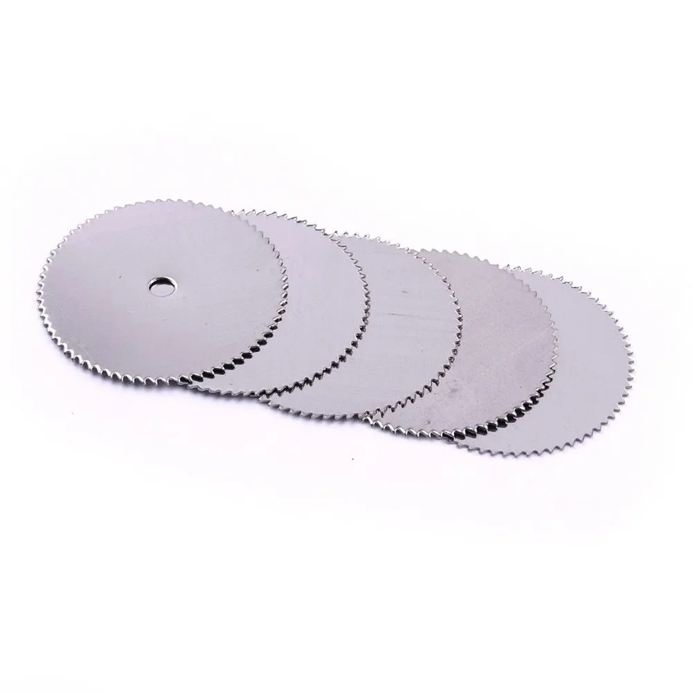 5/10/50Pcs 22Mm เหล็กไม้ใบเลื่อยวงเดือนตัดใบมีดตัดสำหรับโรตารี่ Dremel เครื่องมือ