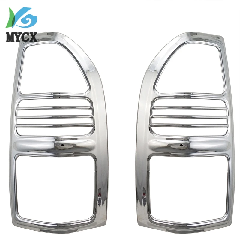 chrome tail light cover For Toyota Land cruiser Prado fj90 3400 Spoiler SUV ABS Car Styling auto accessories lamps covers 2PCS