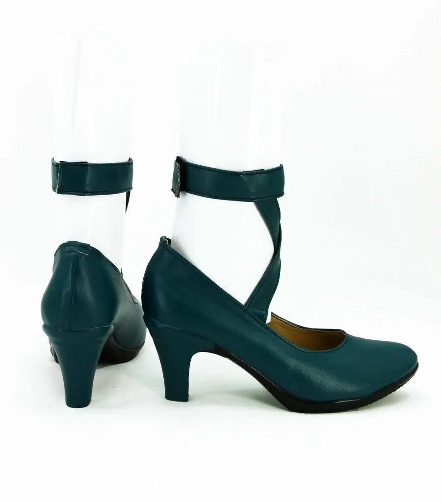 Michiru Kaiou Shoes Cosplay Sailor Moon Sailor Neptune Michiru Kaioh Cosplay Shoes Green Boots High Heel Custom Made Any Size