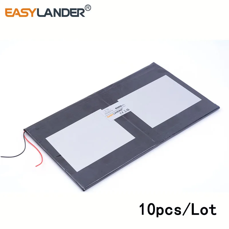 

10pcs/Lot 3.7 V 6000 mah 35100170 New original 10 inch tablet polymer lithium battery For Power bank e-book video game