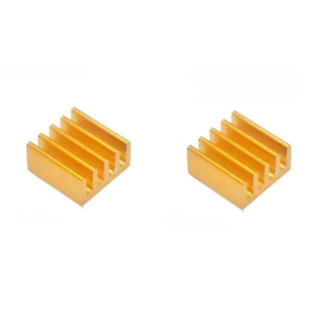 4 Pcs untuk Raspberry Pi 4B Shim Aluminium Radiator Pendingin Kit untuk Raspberry Pi 4 (Emas)