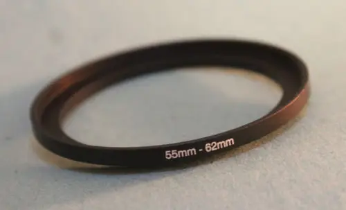 Adaptador de anillo de filtro de aumento de lente con número de seguimiento, 55mm a 62mm, 55-62