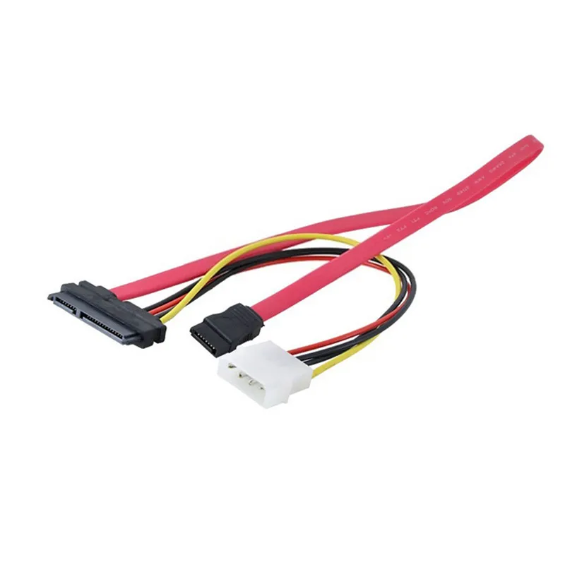 

SATA 22pin 7+15pin Female to SATA 7Pin Female Cable w/ Molex IDE 4Pin Power Cable 0.5m/50cm