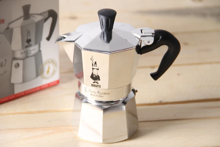 

FeiC 1pc bialetti moka pot 2 cup 100ml espresso maker aluminum metal pot for stove for barista