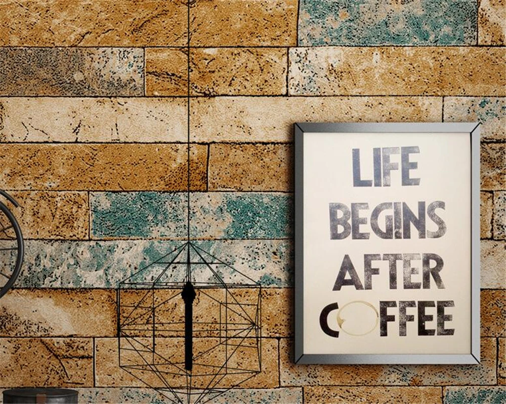 

beibehang 3D brick wallpaper PVC antique brick wall 3d wallpaper Chinese retro restaurant background papel de parede wall paper