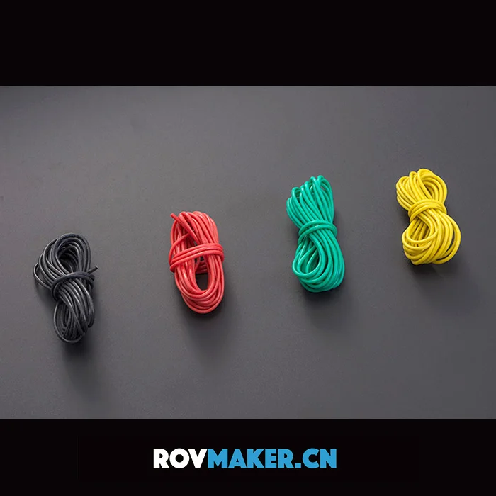 ROVMAKER 3Meters ROV 18AWG 20A Silicone Line Underwater Motor Power Wire Underwater Thruster Electric Cable