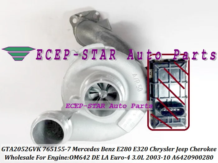 Turbo GTA2052GVK 765155 765155-5007S 743507-5009S 6420900780 6420905980 For Mercedes Benz E L For JEEP Cherokee OM642 DE LA 3.0L