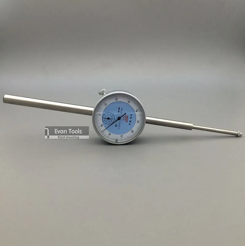 SHAN Dial Indicator 0-50mm Accuracy 0.01mm Reloj Comparador Dial Test Gauge Measure Tools