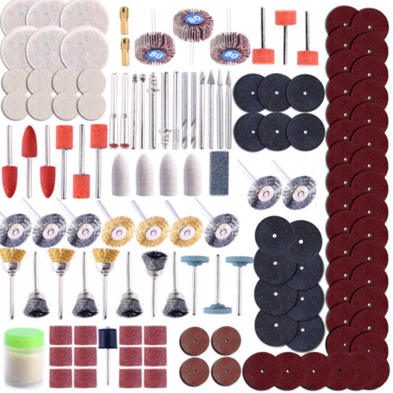 

350pcs/set New Rotary Tool Kit Accessory Set Fits for Grinding Sanding Polishing Accessories