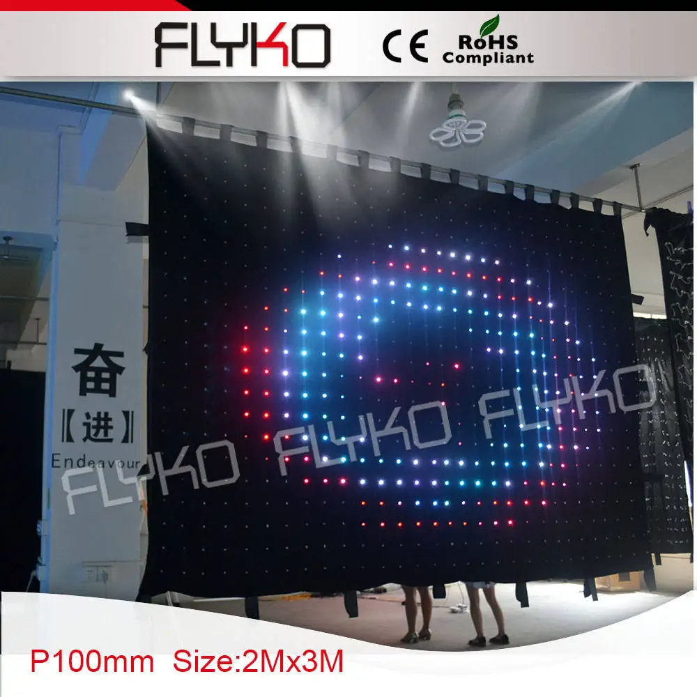 free shipping hand made P100mm Disco lighitng deco/flexible led video wall