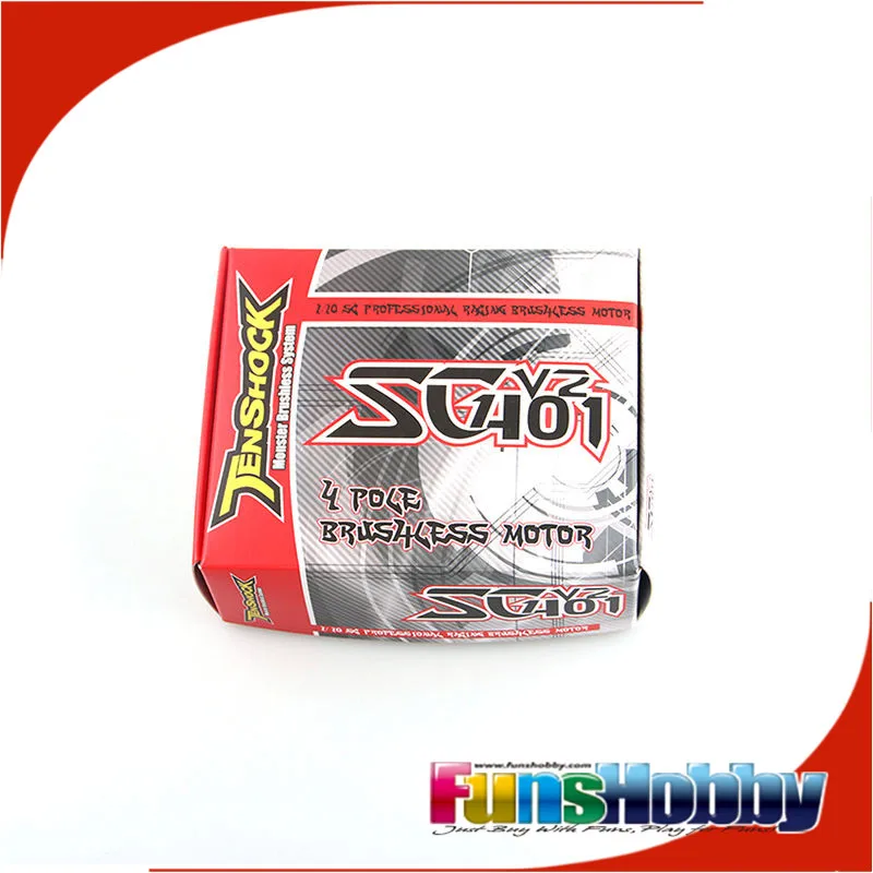 Tenshock 1:10 Short Course 4Pole Sensorless RC Cars Micro Brushless Motor SC401V2-3400KV/3800KV/4400KV/5000KV For YETI Slash 4*4