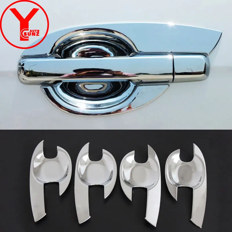 chrome door handle protector For isuzu mux 2013-2019 2014 2015 2016 2017 ABS car parts for isuzu  mu-x 2018 accessories YCSUNZ