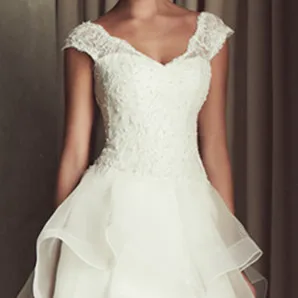 Jeanne Yêu Nắp Tay Một Dòng Đầm Vestido De Noiva Sang Trọng Áo Dây De Mariage Đầm Cô Dâu Váy Áo Casamento